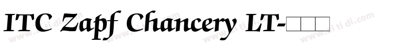 ITC Zapf Chancery LT字体转换